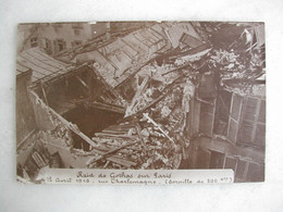 MILITARIA - CARTE PHOTO - Raid De Gothas Sur PARIS - Rue Charlemagne Le 12 Avril 1918 - Torpille De 300 Kg - War 1914-18