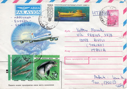 Unione Sovietica (1990) - Aerogramma Per L'Italia - Covers & Documents