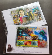 Taiwan Harry Potter 2005 Magic Movie Story Monster (miniature FDC Pair) - Cartas & Documentos