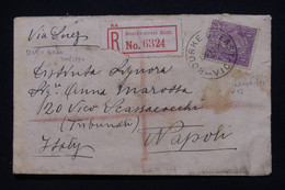 AUSTRALIE - Enveloppe En Recommandé De Melbourne Pour L'Italie En 1927 Via Suez - L 112376 - Cartas & Documentos