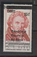 Bénin Beethoven Surchargé République Populaire Du Bénin 15 Sur 150, 1 Val ** MNH - Benin – Dahomey (1960-...)