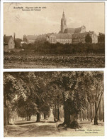 Lotje Van 2 Postkaarten Averbode Panorama Zicht Der Abdij Onder De Linden (In Zeer Goede Staat) - Scherpenheuvel-Zichem