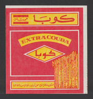Egypt - RARE - Vintage Label - ( EXTRA COUBA - Brandy Drink ) - Lettres & Documents