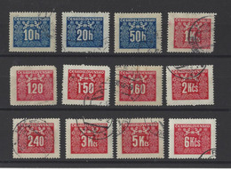TCHECOSLOVAQUIE  YT   Taxe N° 67/78   Obl  1946 - Portomarken