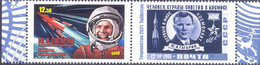 2021. Tajikistan, Space, 60y Of First Space Flight Of Y. Gagarin, 1v With Label  Perforated, Mint/** - Tayikistán