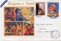 POLYNESIE LETTRE PAR AVION DEPART HAAMENE-TAHAA 14-5-1998 ILES-SOUS-LE-VENT POUR LA FRANCE - Cartas & Documentos