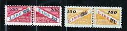 1948 San Marino Saint Marin PACCHI POSTALI SOPRASTAMPATI Serie Di 2v. MNH** - Paketmarken