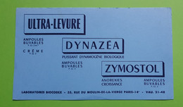 Buvard 940 - Laboratoire - DYNAZEA ZYMOSTOL - Etat D'usage : Voir Photos- 21x12 Cm Environ - Vers 1950 - Produits Pharmaceutiques