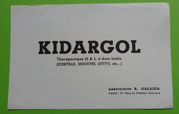 Buvard 944 - Laboratoire Gallier - KIDARGOL - Etat D'usage : Voir Photos- 21x14 Cm Environ - Vers 1950 - Produits Pharmaceutiques