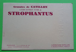 Buvard 945 - Laboratoire Catillon - STROPHANTUS - Etat D'usage : Voir Photos- 21x14 Cm Environ - Vers 1950 - Produits Pharmaceutiques