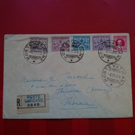 LETTRE RECOMMANDE POSTE VATICANE POUR TONNERRE YONNE 1929 - Marcophilia