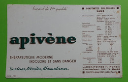 Buvard 946 - Laboratoire Porsin - APIVENE - Etat D'usage : Voir Photos- 21x13.5 Cm Environ - Vers 1950 - Produits Pharmaceutiques