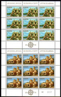 YUGOSLAVIA 1978 Europa: Architectural Monuments Sheetlets MNH / **.  Michel 1725-26 - Blocks & Kleinbögen