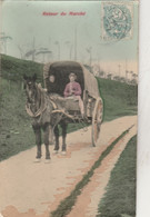 CPA  - 22 -  PONTRIEUX - Belle Carte De Retour De Marché, Oblitération De Pontrieux L 5 Juillet 1906 - 044 - Pontrieux