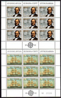 YUGOSLAVIA 1982 Europa: Historical Events Sheetlets MNH / **.  Michel 1919-20 - Blocs-feuillets