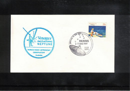 Australia 1989 Space / Raumfahrt Voyager Encountering Neptune Interesting Cover - Oceania