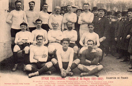 CPA De L'équipe 2ème De Rugby Du STADE-TOULOUSAIN 1911-12. - Rugby