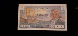 5 Francs CAISSE CENTRALE DE LA FRANCE D'OUTRE - MER - Other
