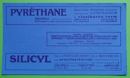 Buvard 957 - Laboratoire - PYRETHANE SILICYL - Etat D'usage : Voir Photos- 21x12 Cm Environ - Vers 1950 - Produits Pharmaceutiques