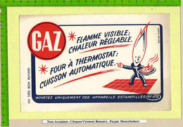 Buvard :GAZ : Four A Thermostat Cuisson Automatique Gaz - Electricité & Gaz