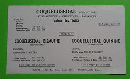 Buvard 967 - Laboratoire Elerté - COQUELUSEDAL - Etat D'usage : Voir Photos- 21x12 Cm Environ - Vers 1950 - Produits Pharmaceutiques