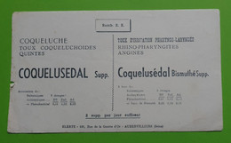 Buvard 968 - Laboratoire Elerté - COQUELUSEDAL - Etat D'usage : Voir Photos- 21x12 Cm Environ - Vers 1950 - Produits Pharmaceutiques