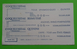 Buvard 973 - Laboratoire Elerté - COQUELUSEDAL 2 - Etat D'usage : Voir Photos- 21x12.5 Cm Environ - Vers 1950 - Produits Pharmaceutiques