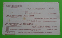 Buvard 977 - Laboratoire Elerté - COQUELUSEDAL 5 Rosé - Etat D'usage : Voir Photos- 21x12 Cm Environ - Vers 1950 - Produits Pharmaceutiques