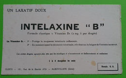 Buvard 979 - Laboratoire Elerté - INTELAXINE "B" - Etat D'usage : Voir Photos- 21x12.5 Cm Environ - Vers 1950 - Produits Pharmaceutiques