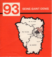 Carnet De 24 Vignettes CODE POSTAL 93 SEINE ST DENIS RARE - 1966 - Blocks Und Markenheftchen
