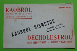 Buvard 980 - Laboratoire - KAOBROL DECHOLESTROL - Etat D'usage : Voir Photos- 20.5x13 Cm Environ - Vers 1950 - Produits Pharmaceutiques