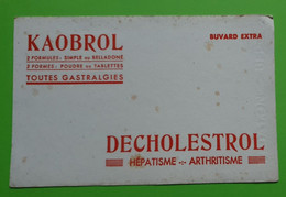 Buvard 982 - Laboratoire - KAOBROL DECHOLESTROL - Etat D'usage : Voir Photos- 21x13.5 Cm Environ - Vers 1950 - Produits Pharmaceutiques