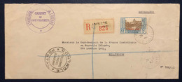 Océanie Lettre Recommandée Du Cabinet Du Gouverneur TAHITI 1943 N°141 Dateur De Papeete Pour Washington + Censure TTB - Brieven En Documenten