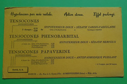 Buvard 990 G - Laboratoire Elerté - ACTICARBINE - Etat D'usage : Voir Photos- 21x12.5 Cm Environ - Vers 1950 - Produits Pharmaceutiques