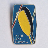 Badge Pin ZN000037 - Rowing Kayak Canoe Yugoslavia Slovenia Tacen World Championship 1955 - Remo