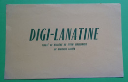 Buvard 991 - Laboratoire - DIGI-LANATINE - Etat D'usage : Voir Photos- 21x13.5 Cm Environ - Vers 1950 - Produits Pharmaceutiques