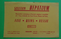 Buvard 992 - Laboratoire - HEPATOUM - Etat D'usage : Voir Photos- 21x13.5 Cm Environ - Vers 1950 - Produits Pharmaceutiques