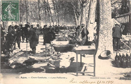 Agen       47        Cours Gambetta " Lous Peillarots"    Marché A La   Brocante . (voir Scan) - Agen