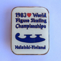 Badge Pin ZN000046 - Ice Skating Finland Helsinki World Championship 1983 - Skating (Figure)