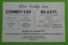 Buvard 995 - Laboratoire Roland Marie - COMBEY-LAX BILAXYL - Etat D'usage : Voir Photos- 21x13.5 Cm Environ - Vers 1950 - Produits Pharmaceutiques