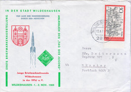 Germany Deutschland 1971 Briefmarkenausstellung Widenhausen, Tag Der Jugend 1969, Nurnberg - 1971-1980