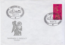 Germany Deutschland 1971 Sammlergilde St. Gabriel E. V. Briefmarkenausstellung, Munchen, Pfarrei St. Bruder Klaus. - 1971-1980