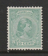 Prinses Wilhelmina 1891 Nr. 40 MNH  Second Gum ? - Nuevos