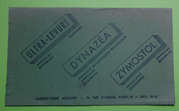 Buvard 1001- Laboratoire - DYNAZEA ZYMOSTOL - Etat D'usage : Voir Photos- 21x12.5 Cm Environ - Vers 1950 - Produits Pharmaceutiques