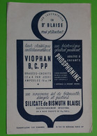 Buvard 1003 - Laboratoire - SILICATE DE BISMUTH BLAISE - Etat D'usage : Voir Photos- 13.5x21 Cm Environ - Vers 1950 - Produits Pharmaceutiques