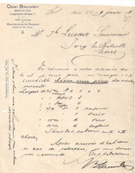 Fab.de Peignes En Ivoire/Oscar BRAUNSTEIN: Berlin /J LECOEUR/Ivry La Bataille/Eure/France/1903  FACT521 - Perfumería & Droguería