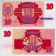 Latvia Banknote 10 Rouble / Rublu Lettland 1992 - Picture Only Info XF - Latvia