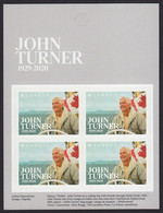 Qc. JOHN TURNER 17-TH PRIME MINISTER Of CANADA = One FRONT Booklet Page Of 4 Stamps Canada 2021 MNH - Single Stamps