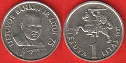 Lithuania 1 Litas 1997 Km#109 "Bank Of Lithuania, Jurgutis" - Lituanie