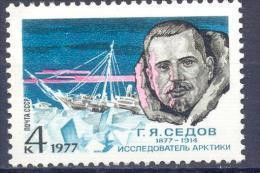 1977. USSR/Russia. G. Sedov, Polar Explorer, 1v, Mint/** - Unused Stamps